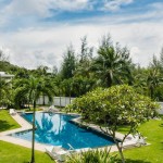 Three-Bedroom Suan Tua Apartment Layan-common pool with greenery view