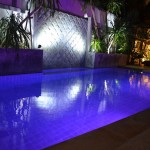 pool at night